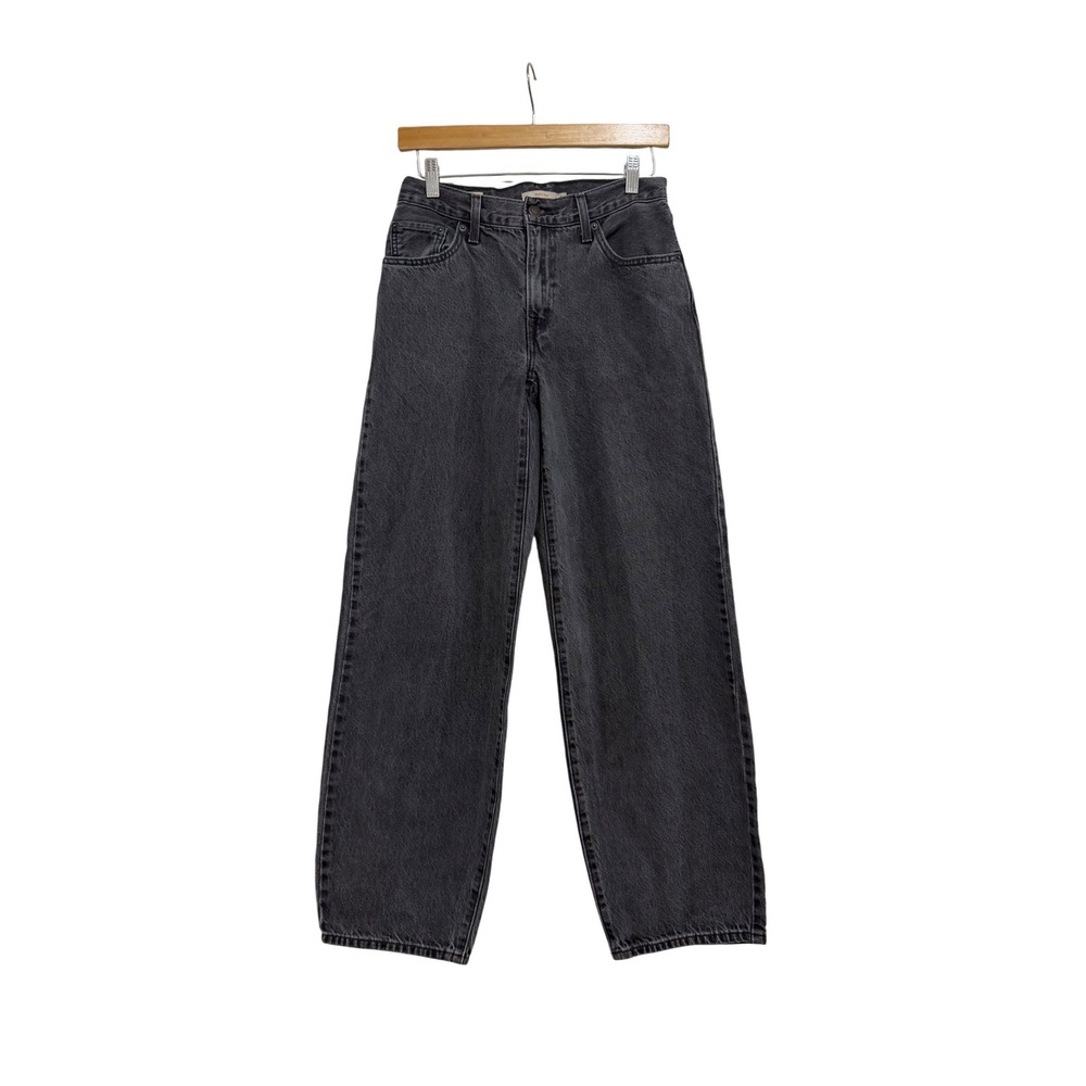Levis Premium Baggy Dad Jeans Washed Black Grey W24 L30 A3494-0014 Womens